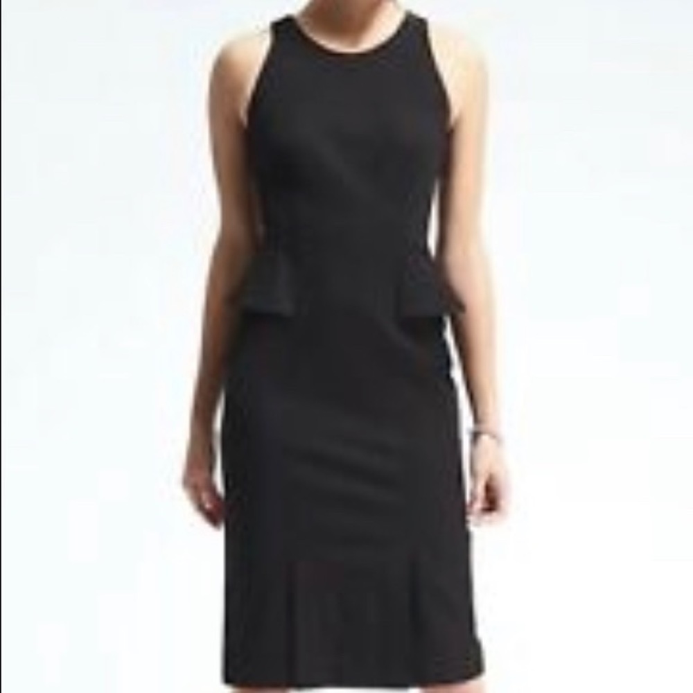 Banana Republic Sleeveless Peplum Dress Size 0